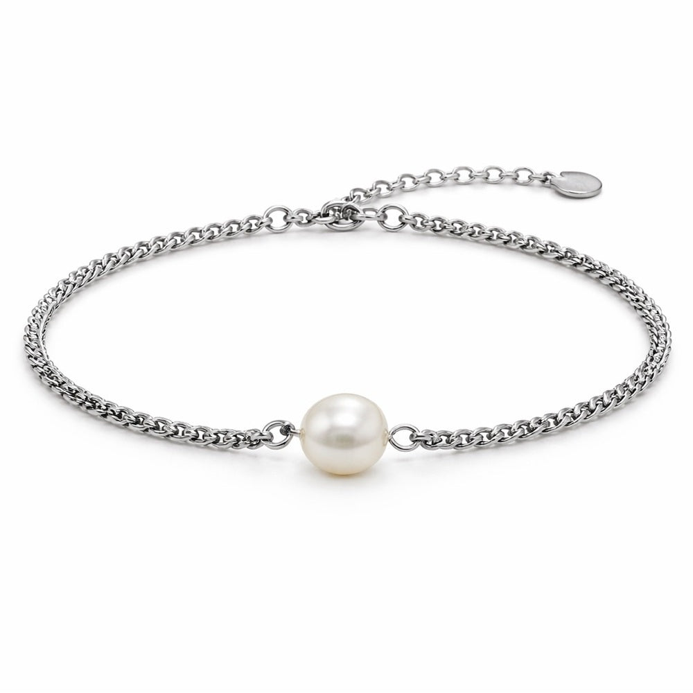 Natural Freshwater Pearl Silver Bracelet