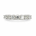 1.5 CT Moissanite Half Eternity Ring
