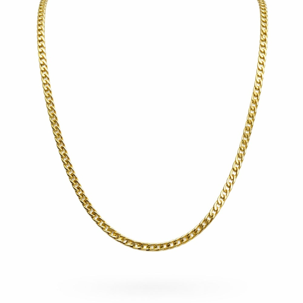 2mm | Gold Over Sterling Silver | Curb Link Chain
