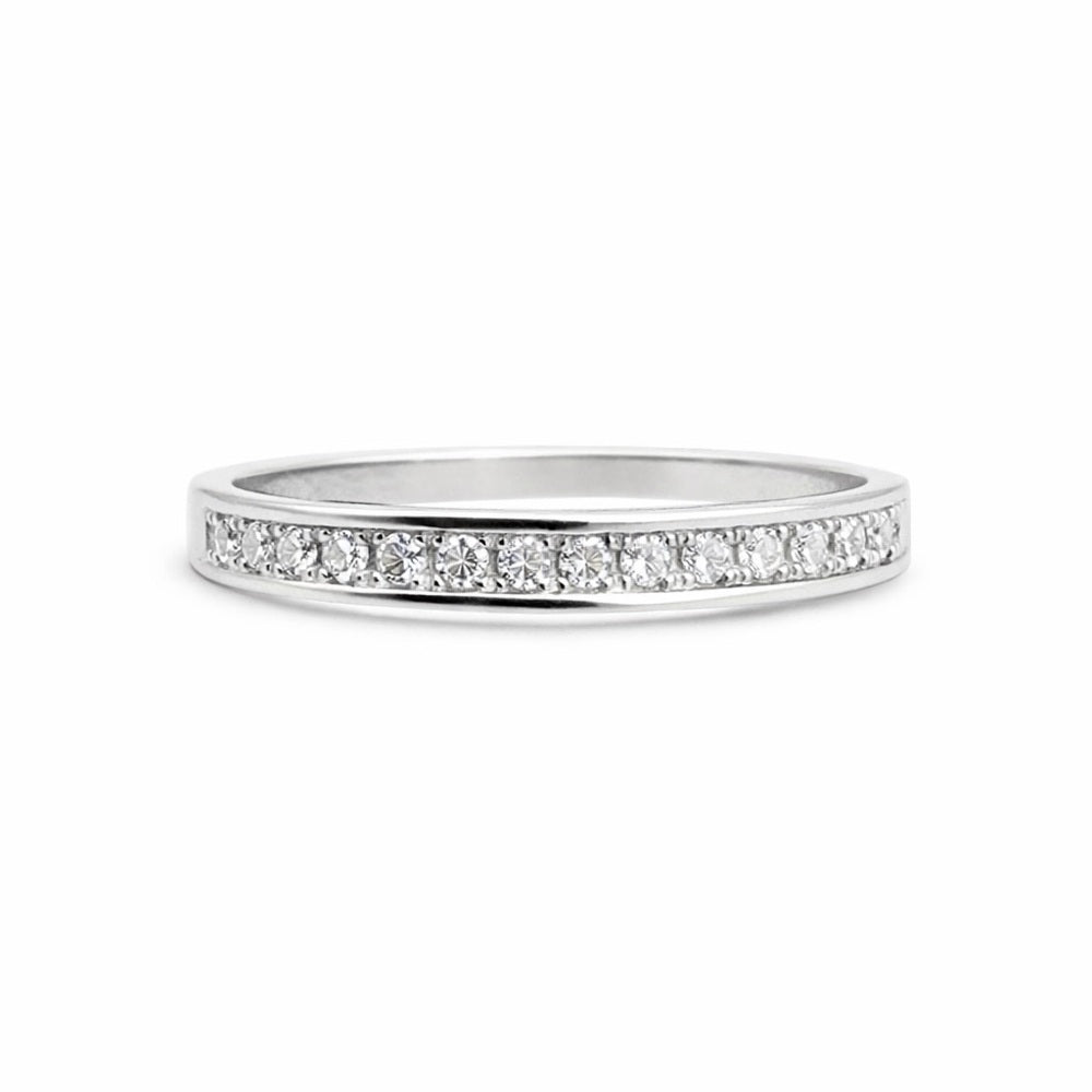 1 CT Moissanite Ring Full Eternity Set