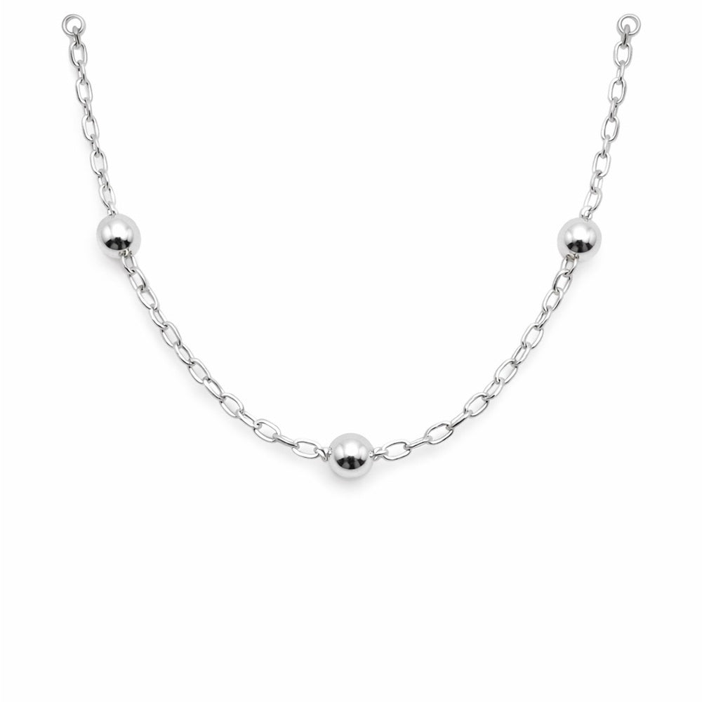 Sterling Silver Satellite Rolo Chain