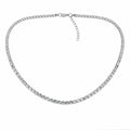 Silver Tennis Crystal Necklace