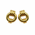 Stainless Steel Knot Stud Earrings
