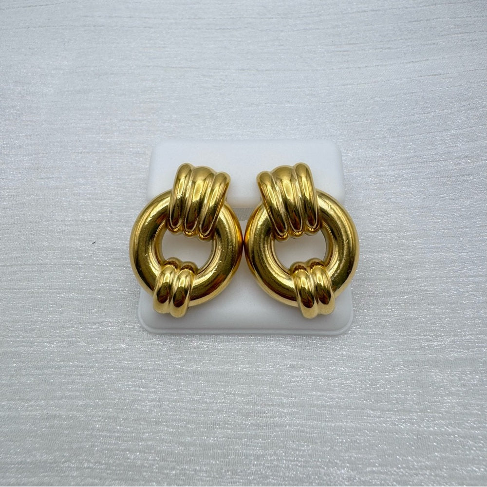 Stainless Steel Knot Stud Earrings