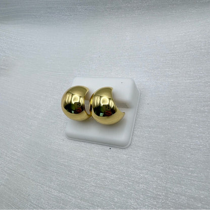 Stainless Steel Round Stud Earrings