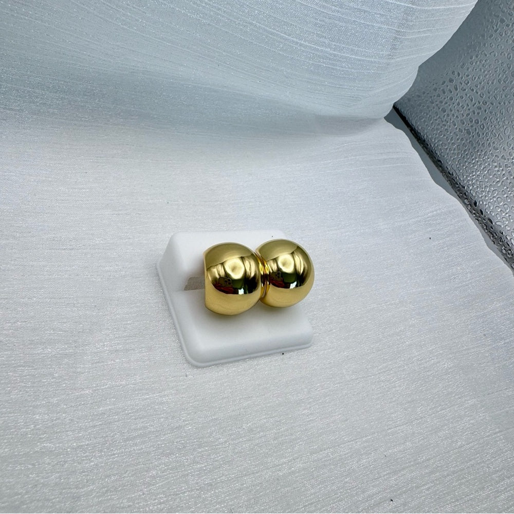 Stainless Steel Round Stud Earrings