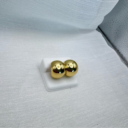 Stainless Steel Round Stud Earrings