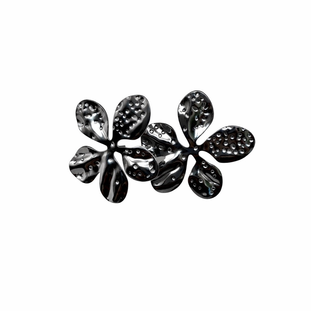 Stainless Steel Flower Stud Earrings