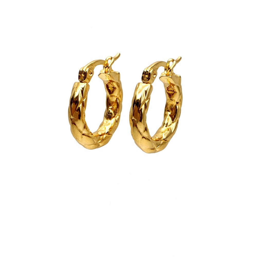 Shelby Woven Hoop Earrings