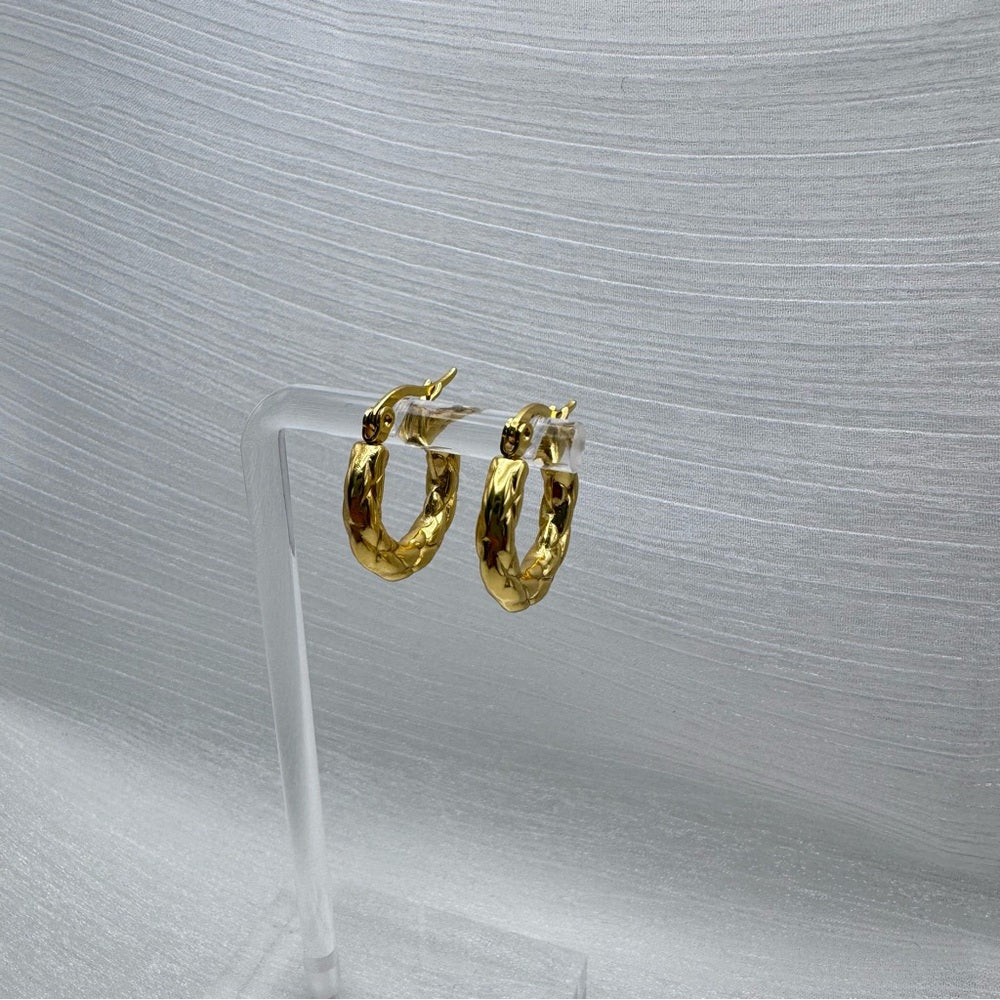 Shelby Woven Hoop Earrings