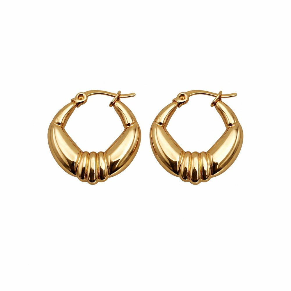 Farrah Gold Hoop Earrings