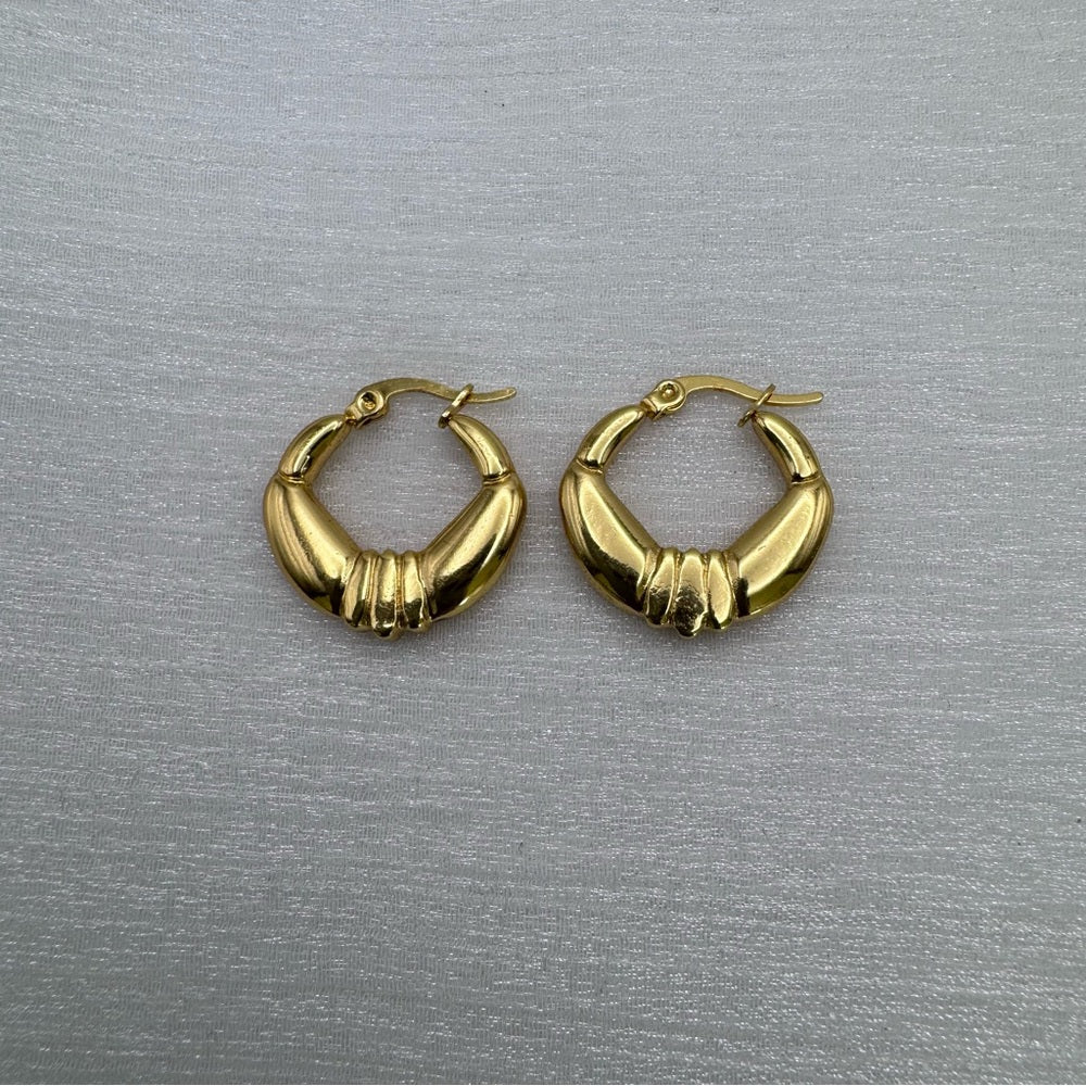 Farrah Gold Hoop Earrings