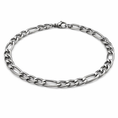 Figaro Chain Stainless Steel Bracelet