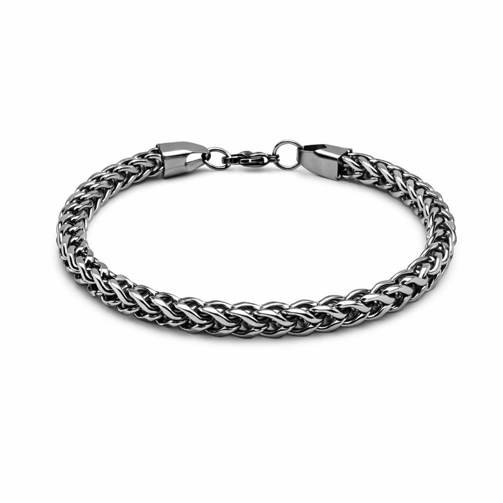 5.5mm Silver Box Chain Bracelet