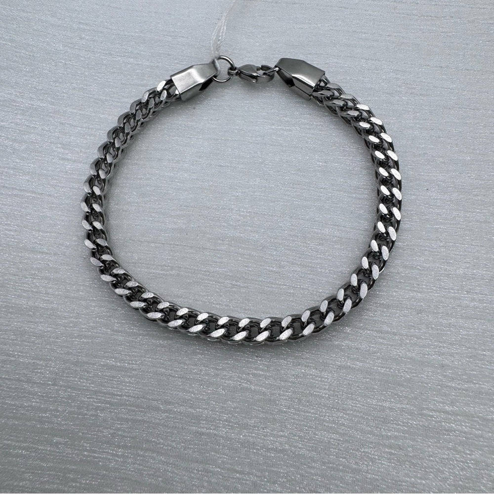 5.5mm Silver Box Chain Bracelet