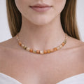 4.2 mm Sunstone Natural Beaded Necklace