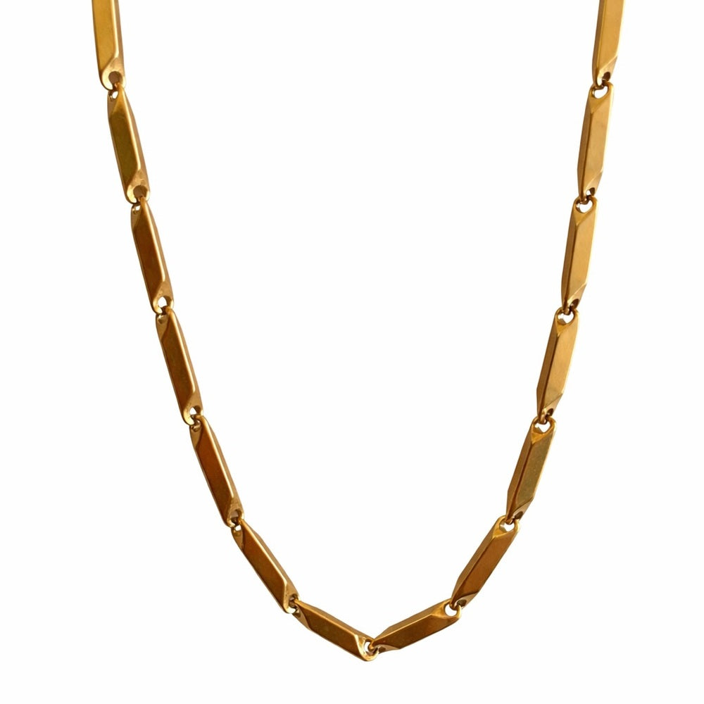 3mm Gold Stainless Steel Geometric Chain