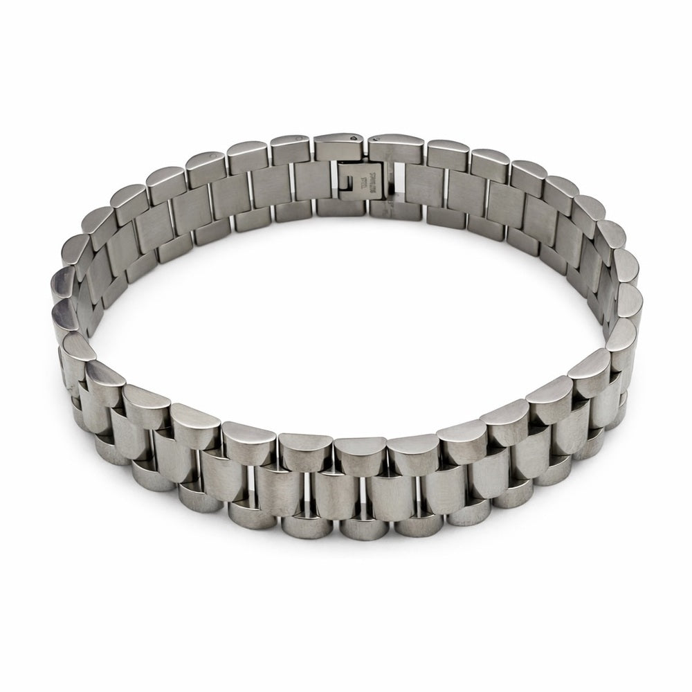 15mm Silver Jubilee Band Bracelet