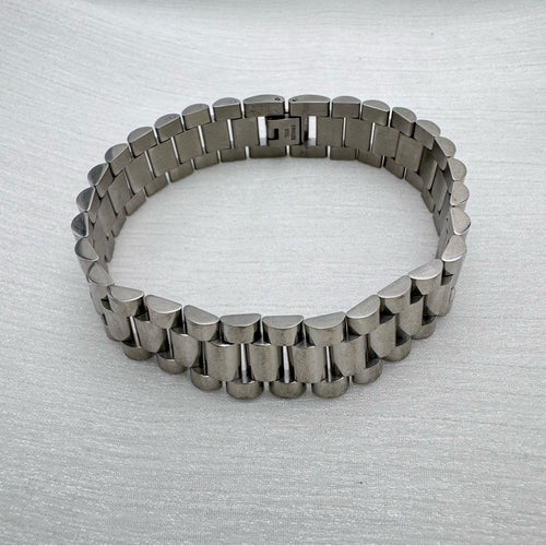 15mm Silver Jubilee Band Bracelet