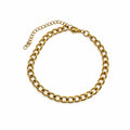 5mm Gold Cuban Link Chain Bracelet