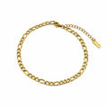 3mm Gold Figaro Chain Bracelet