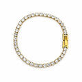 Gold AAA Crystal Tennis Bracelet