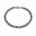6mm Silver Rope Chain Bracelet