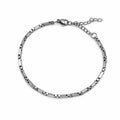 2mm Silver Rectangular Box Chain Bracelet