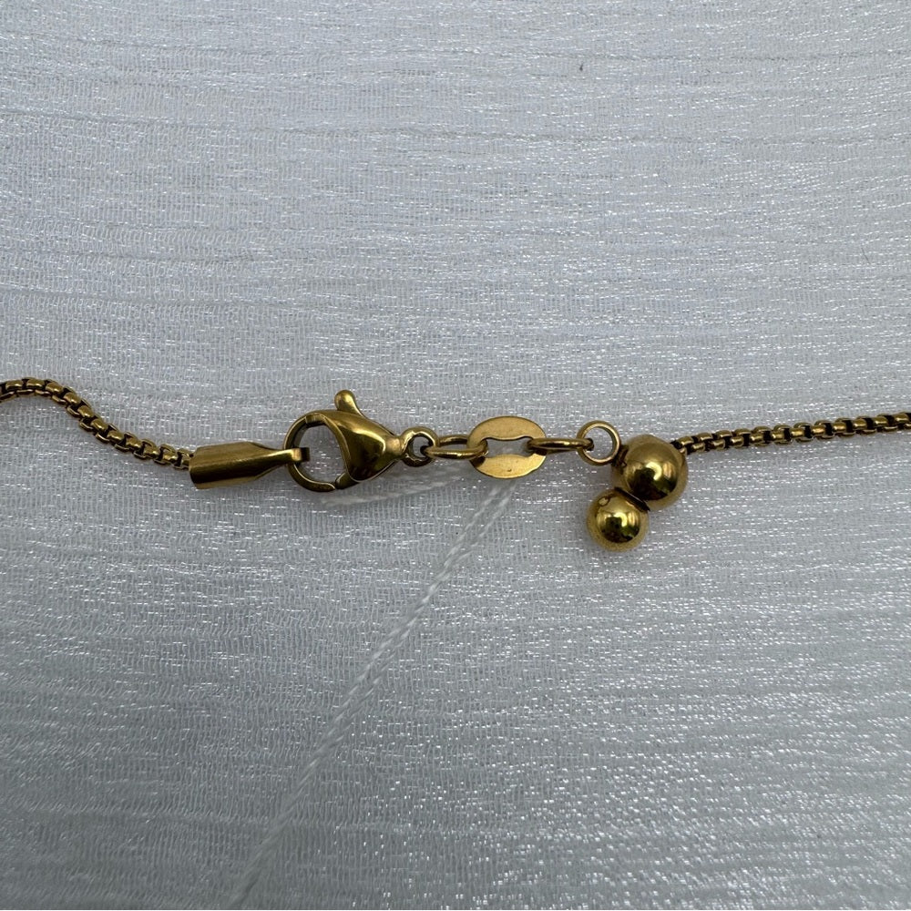 1mm Gold Stainless Steel Rolled Box Link Chain