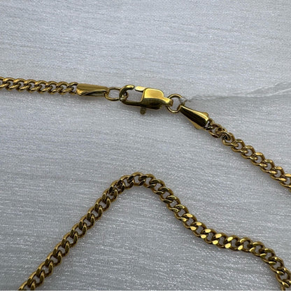 2.5mm | Gold | Curb Link Chain