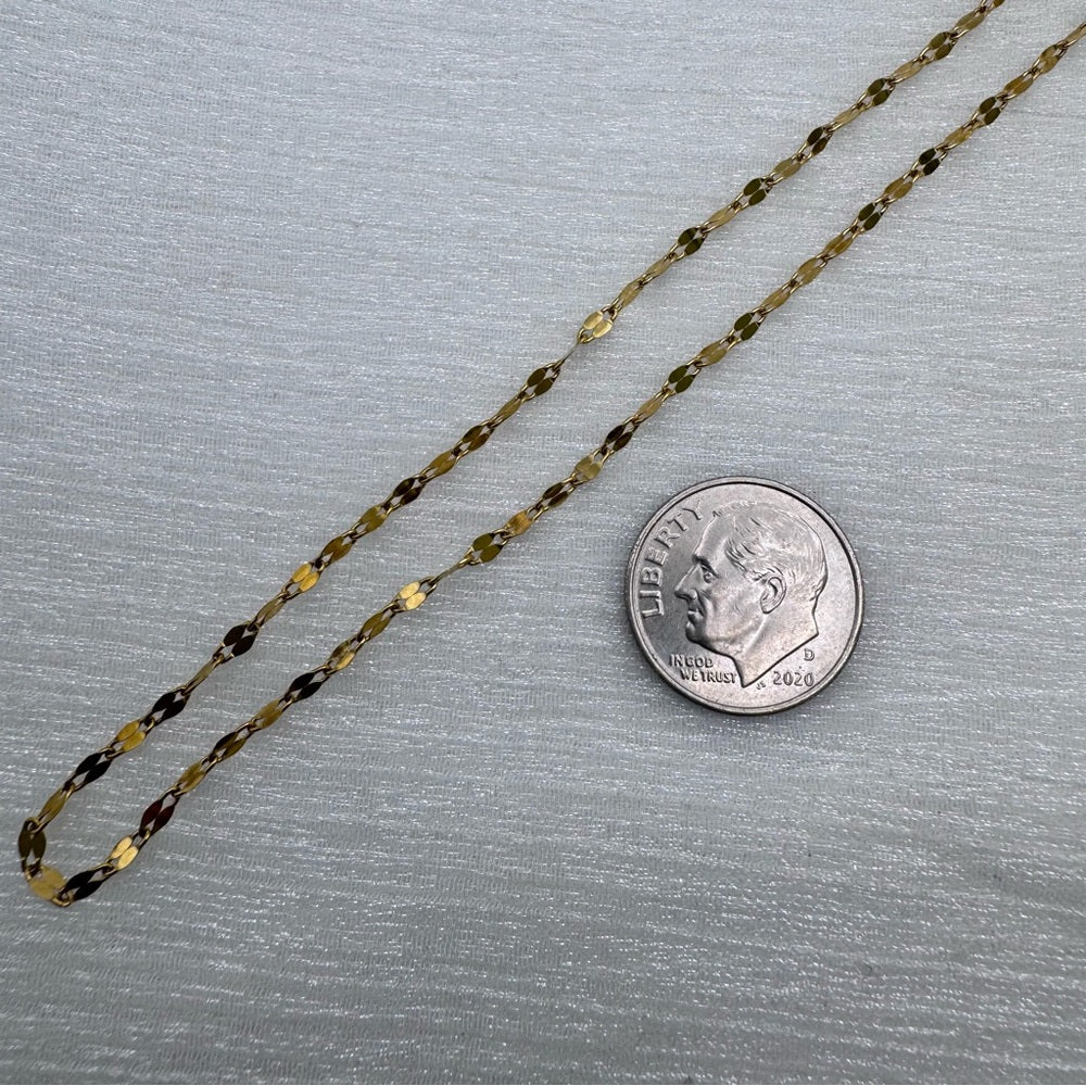 2mm | Gold |Marquise Link Chain