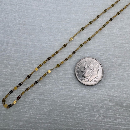 2mm | Gold |Marquise Link Chain