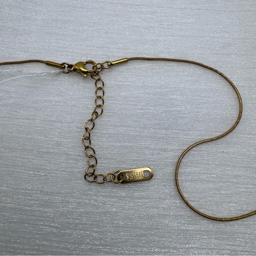 1mm Gold Stainless Steel Snake Rope Link Chain
