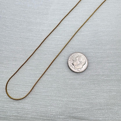 1mm | Gold | Snake Rope Link Chain