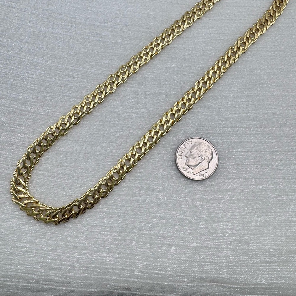 Gold Vera Link Necklace Chain Italy