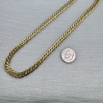 Gold Vera Link Necklace Chain Italy