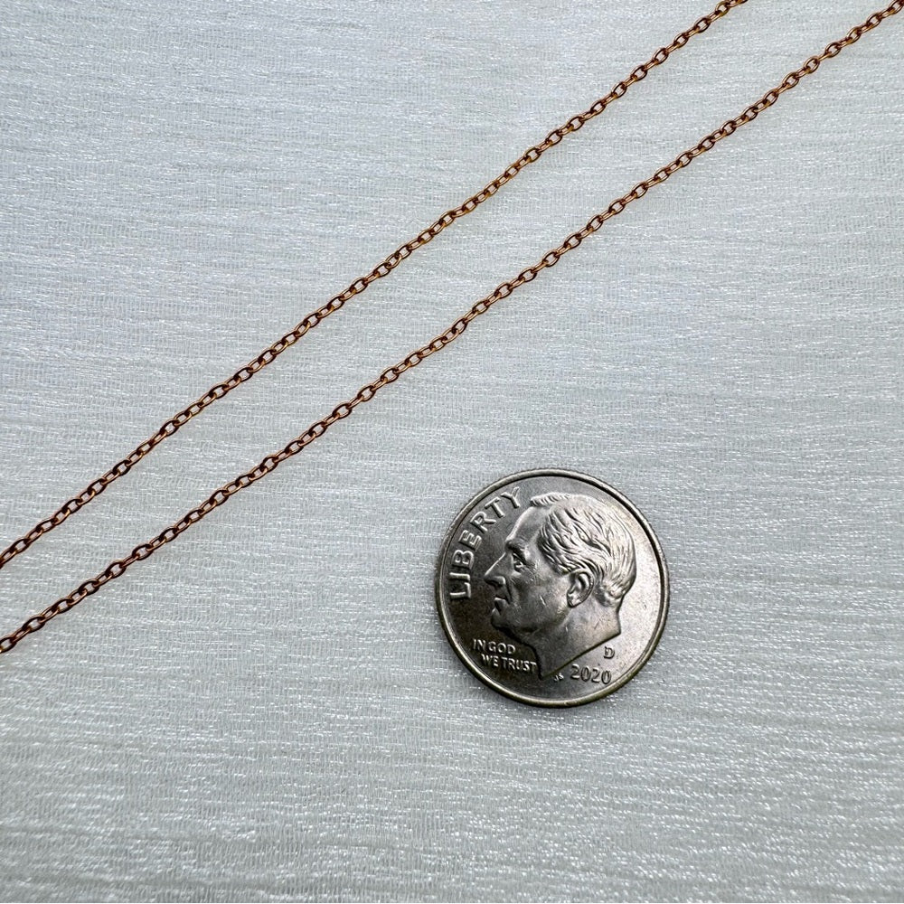 Rose Gold Rolo Link Chain