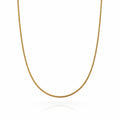 1mm Gold Stainless Steel Snake Rope Link Chain