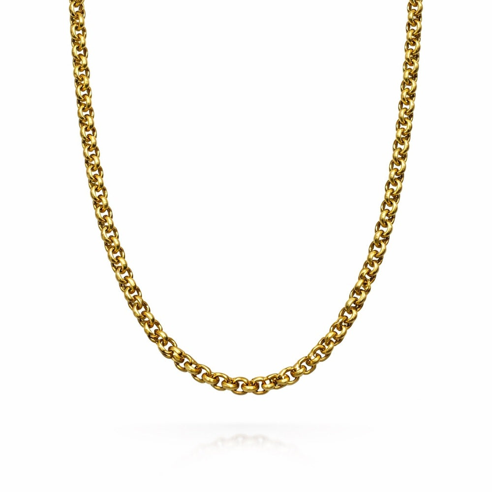 3mm Gold Rolo Link Chain
