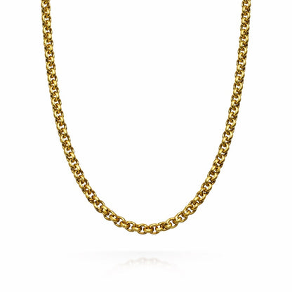 3mm | Gold | Rolo Link Chain