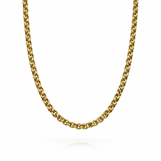 3mm | Gold | Rolo Link Chain