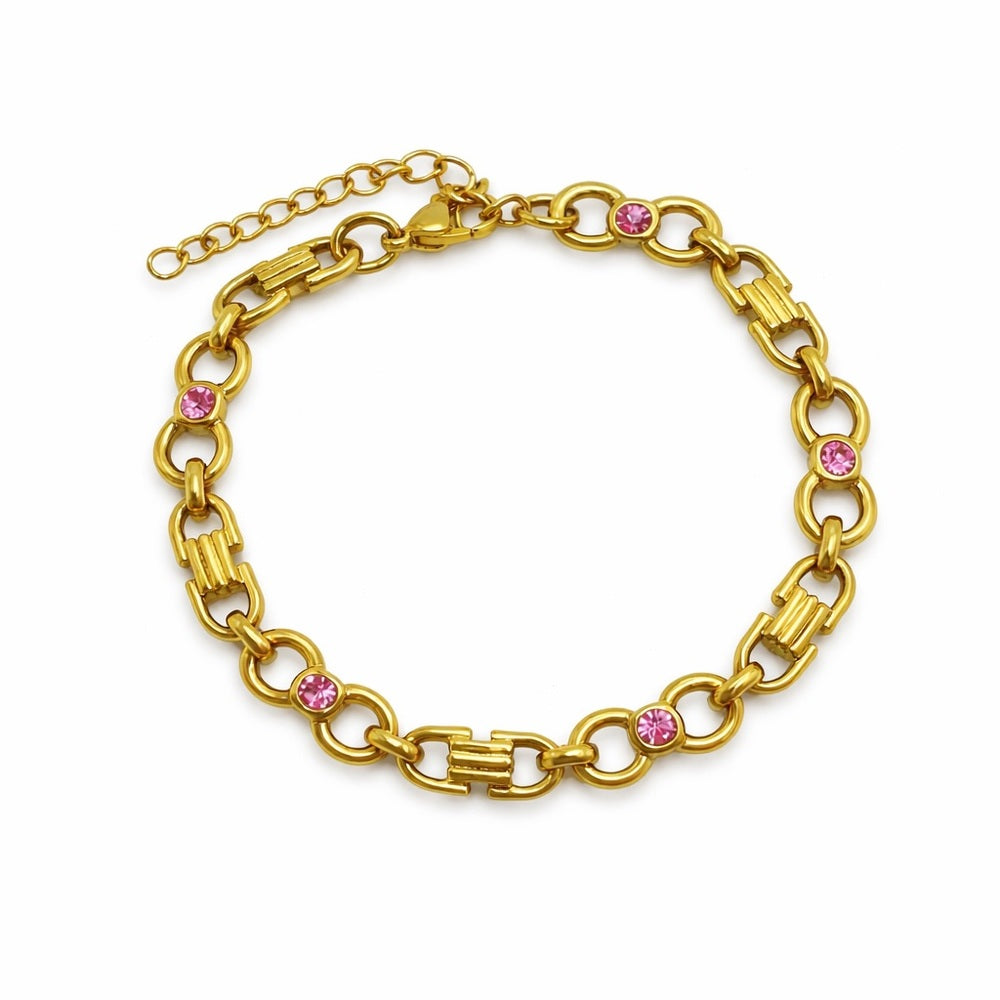 Pink Lumi Link Bracelet