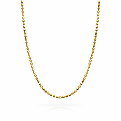 1mm | Gold | Ball Link Chain