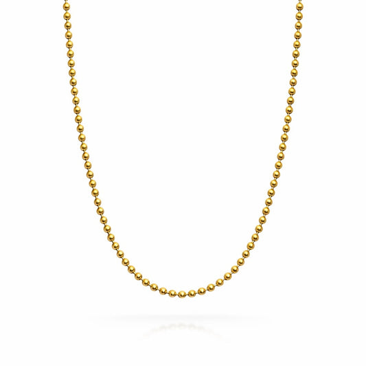 1mm | Gold | Ball Link Chain