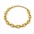 8mm Gold Mariner Link Bracelet
