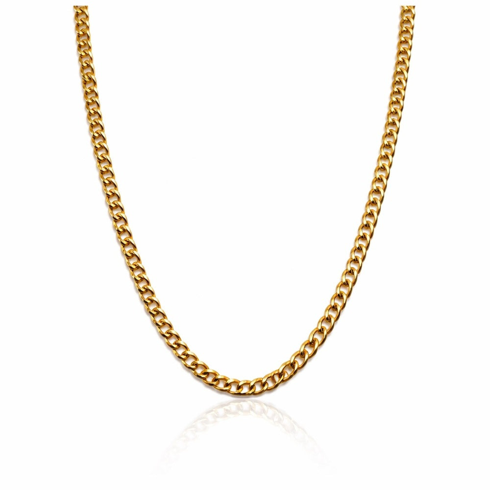 2.5mm Gold Curb Link Chain