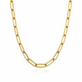 4.5mm Gold Stainless Steel Paperclip Link Chain