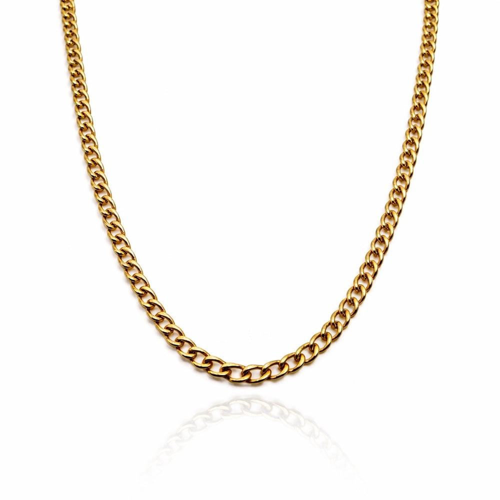 3mm Gold Curb Link Chain