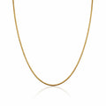 1mm Gold Stainless Steel Rolled Box Link Chain