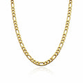 3.5mm Gold Stainless Steel Figaro Link Chain